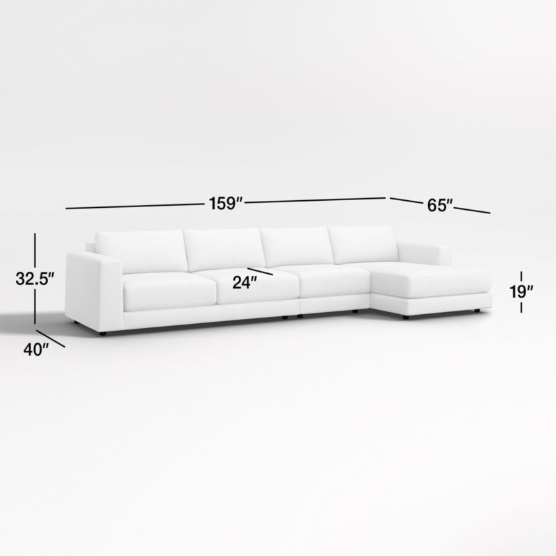 View Peyton 3-Piece Right-Arm Chaise Sectional Sofa - image 2 of 9