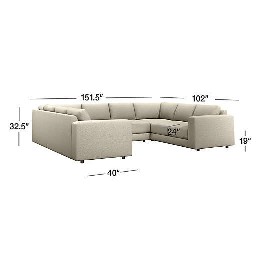 Peyton 3-Piece U Sectional Sofa