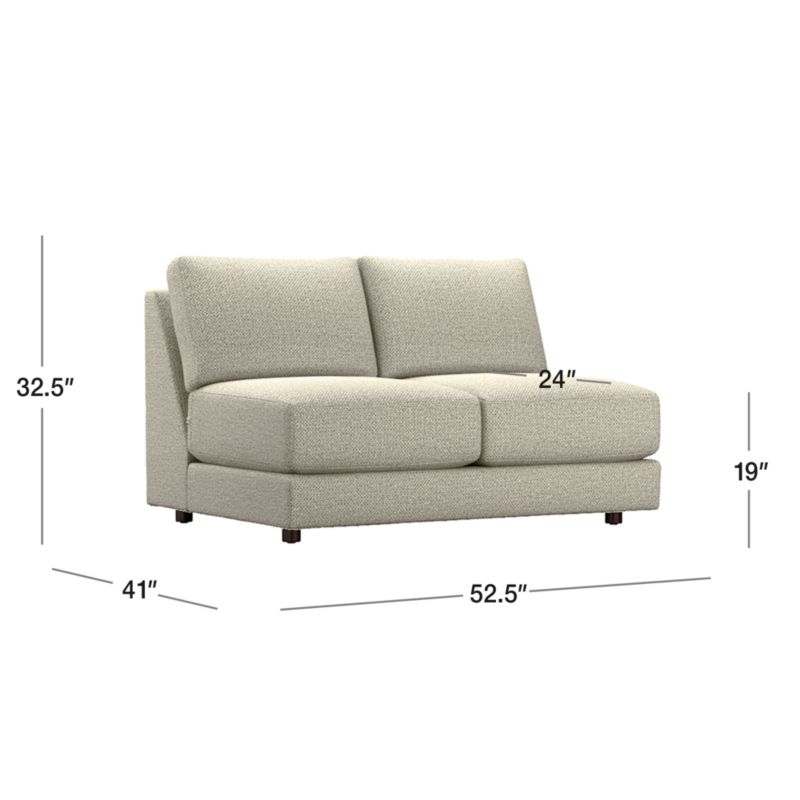 View Peyton Armless Apartment Sofa - image 2 of 6