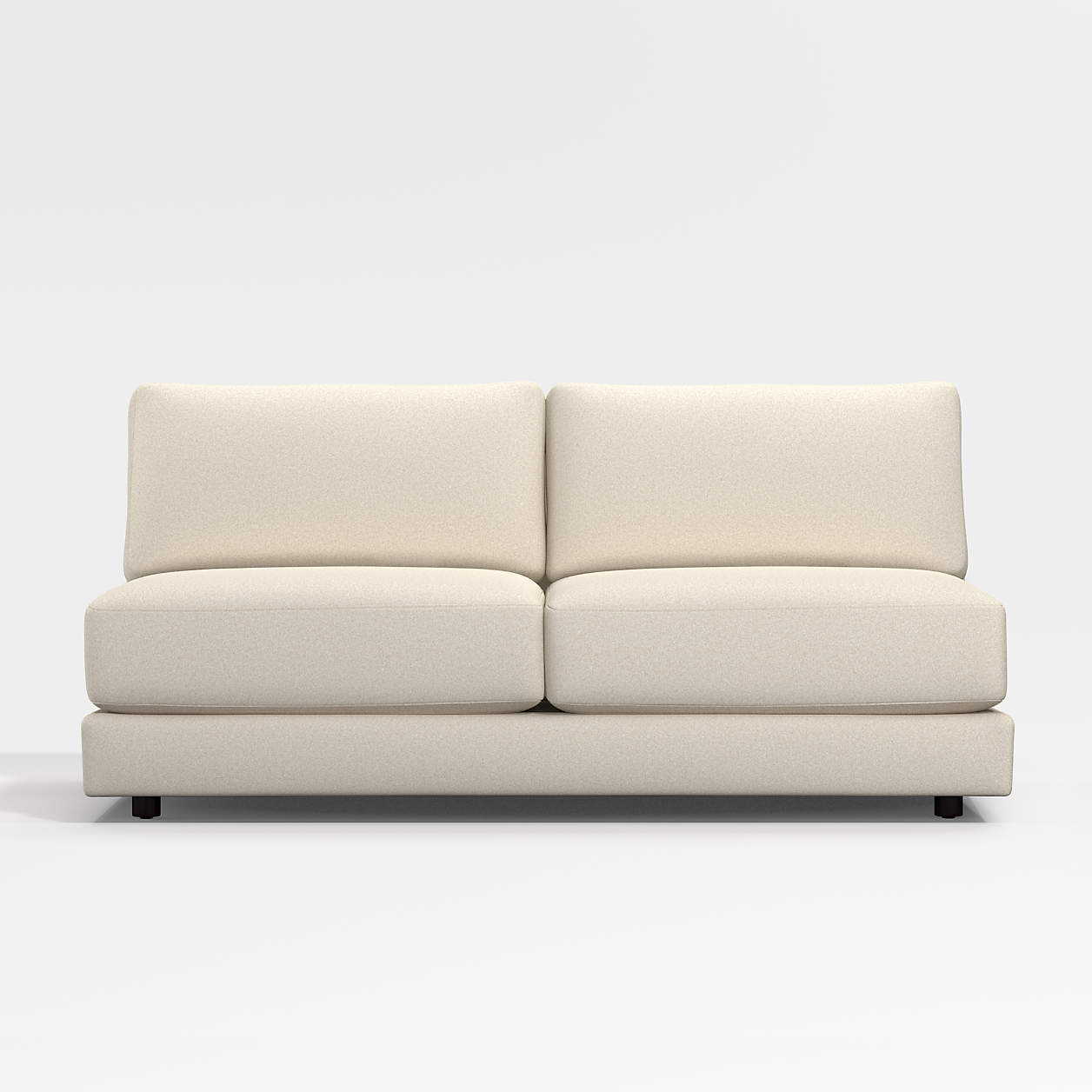 Peyton Armless Sofa + Reviews Crate & Barrel