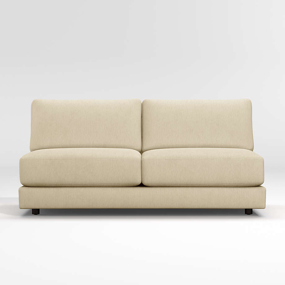 Peyton Armless Sofa + Reviews | Crate & Barrel