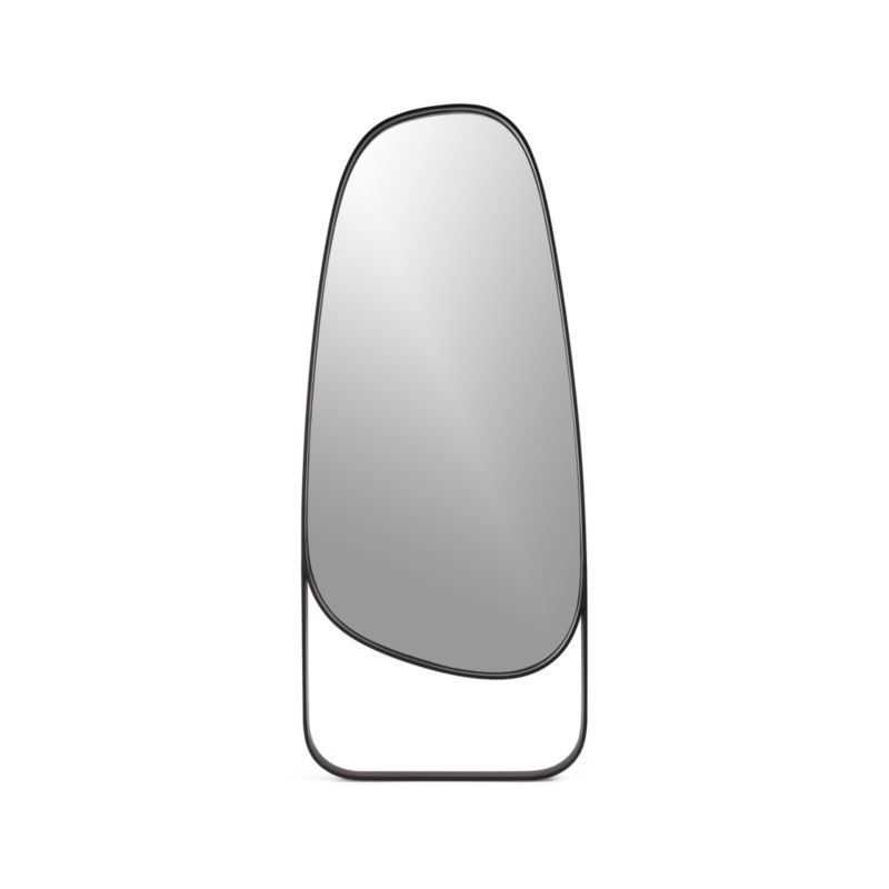 Peyton Asymmetrical Floor Mirror + Reviews | Crate and Barrel