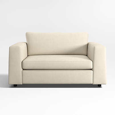 Peyton 61.5" Twin Sleeper Loveseat with Foam Mattress