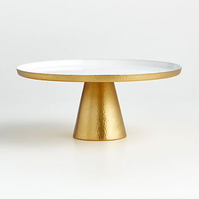 View Pheline Hammered Brass Cake Stand details