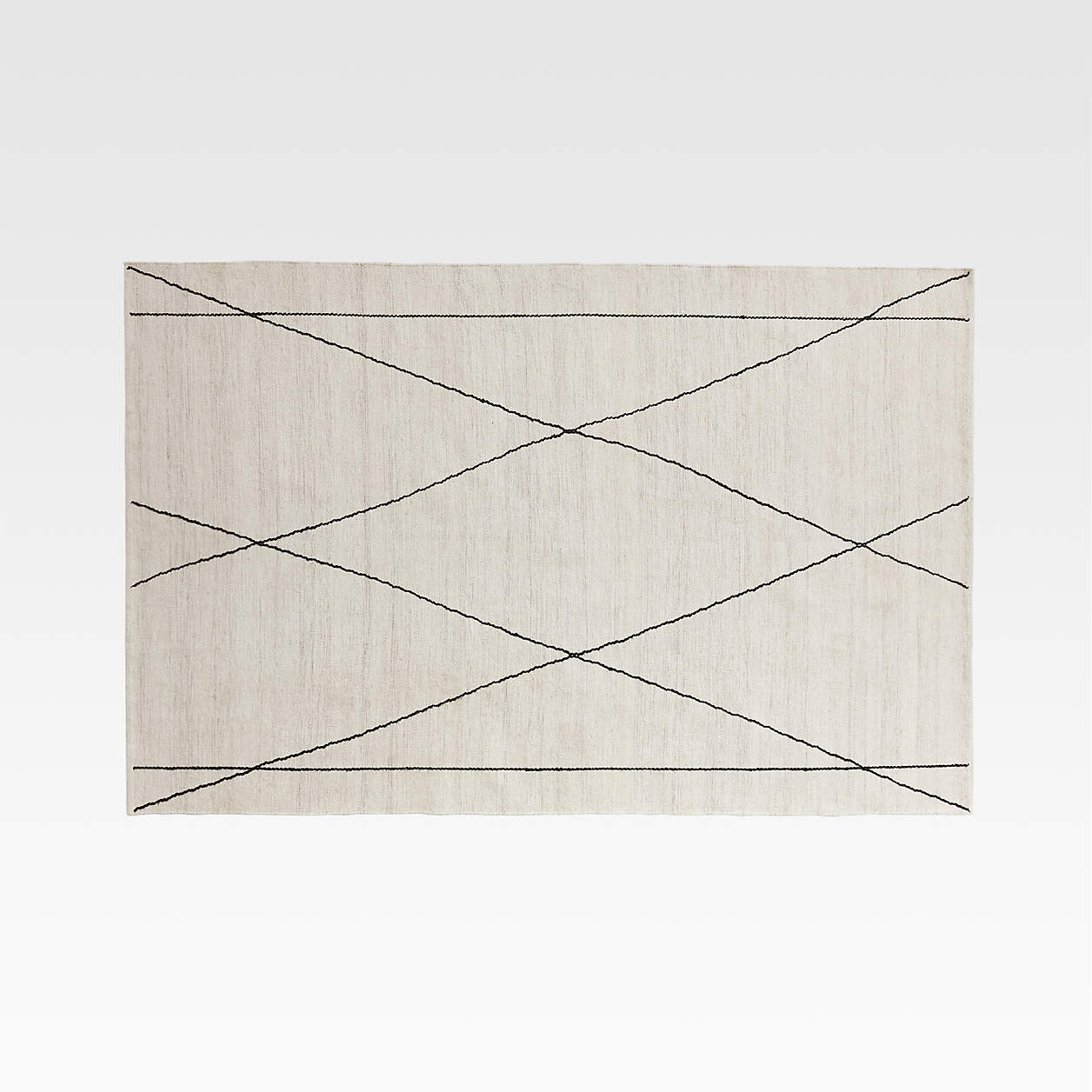Phidia Beige Geometric Indoor/Outdoor Rug 5'x8' + Reviews Crate & Barrel