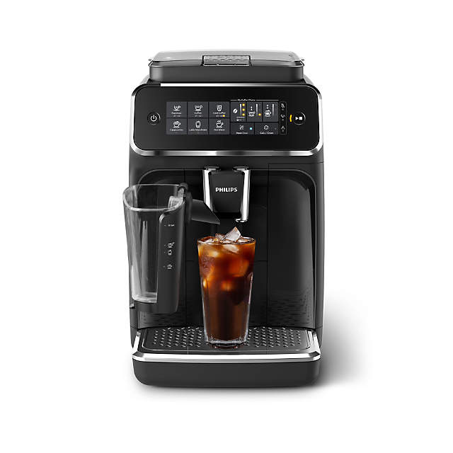 To disable musics squeeze Philips 3200 Series Fully Automatic Espresso Machine with LatteGo Milk  Frother + Iced Coffee Maker + Reviews | Crate & Barrel