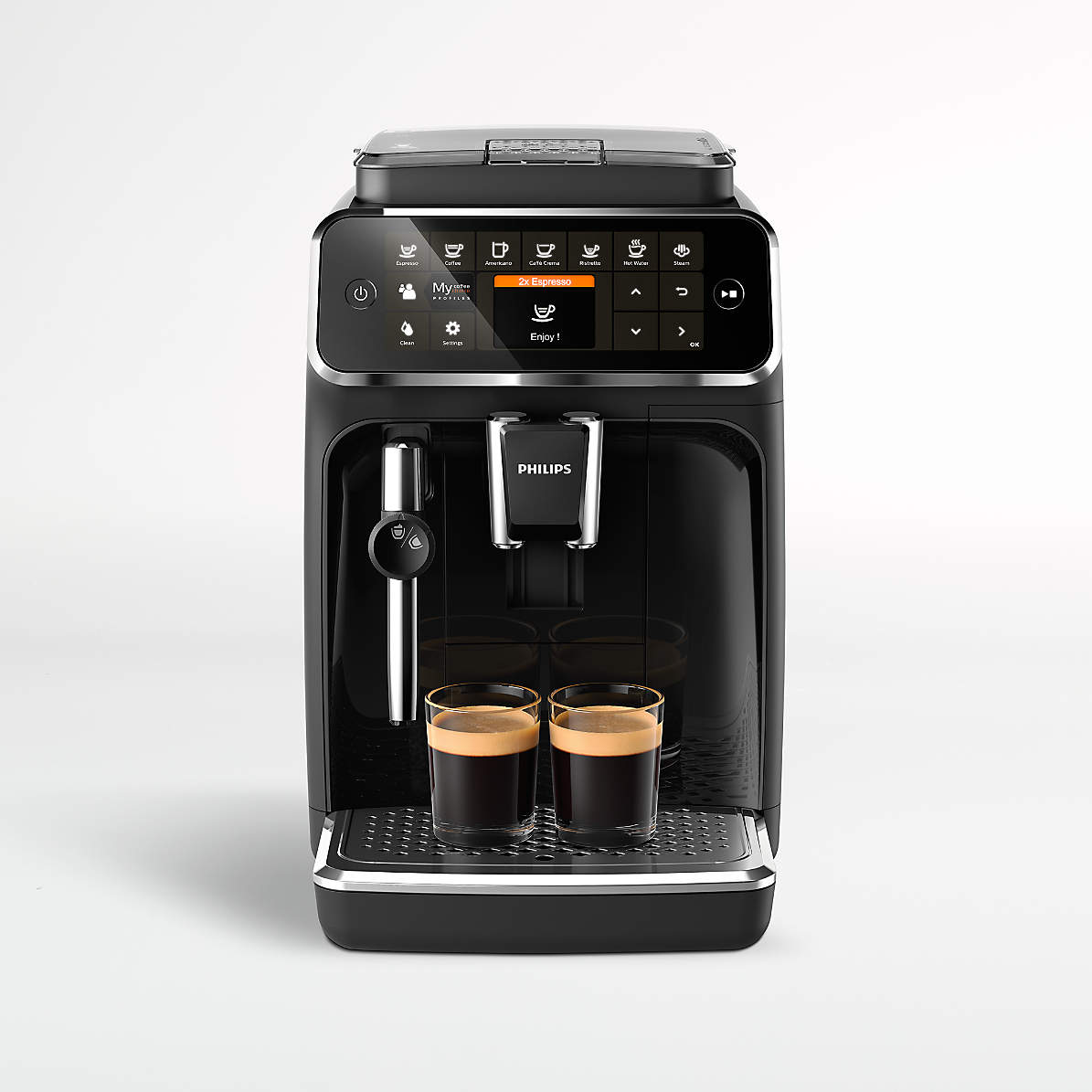 Kwalificatie Sluiting Geelachtig Philips 4300 Series Fully Automatic Espresso Machine with Classic Milk  Frother + Reviews | Crate & Barrel
