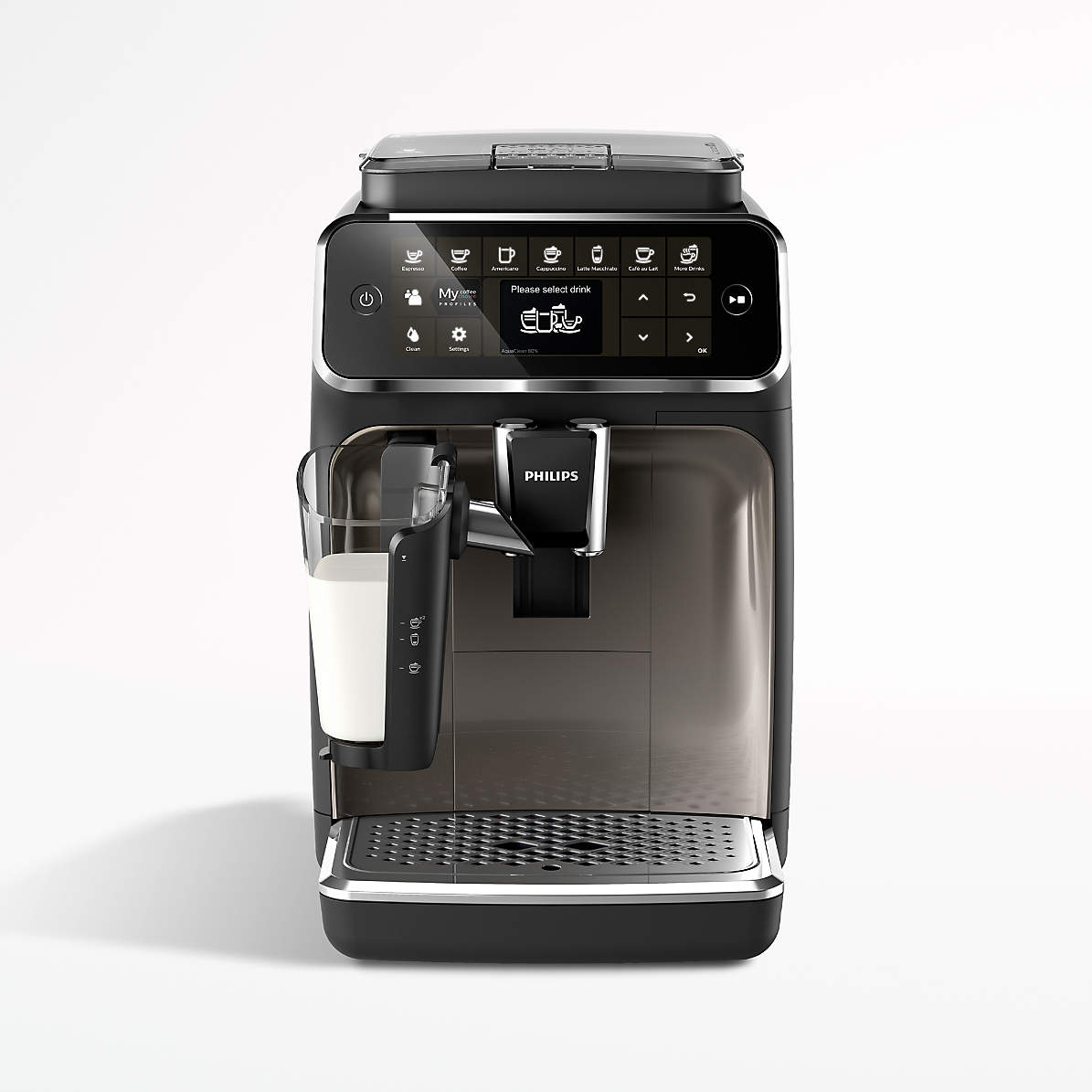 Canada maagpijn Automatisch Philips 4300 Series Fully Automatic Espresso Machine with LatteGo Milk  Frother + Reviews | Crate & Barrel