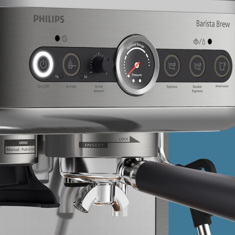 Philips BaristaBrew Dual Bean Hopper Espresso Machine in Stainless Steel - image 2 of 13