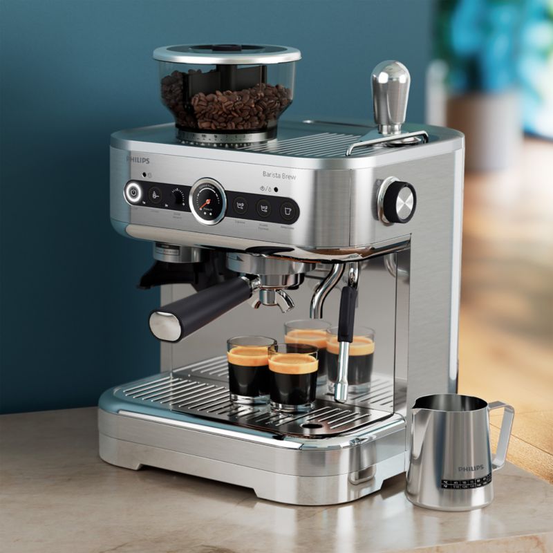 Philips BaristaBrew Dual Bean Hopper Espresso Machine in Stainless Steel - image 5 of 13