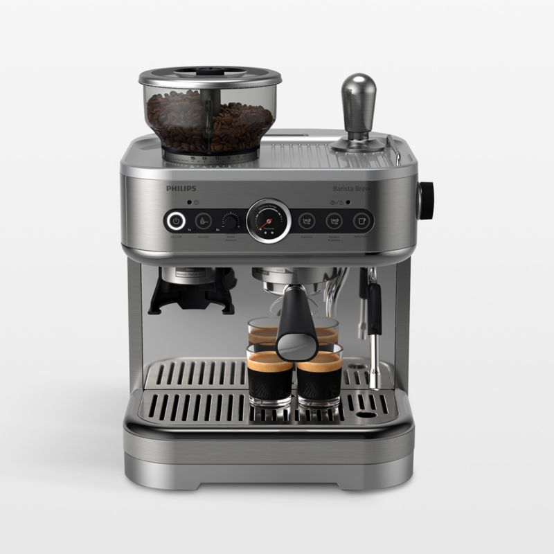 Philips BaristaBrew Dual Bean Hopper Espresso Machine in Stainless ...