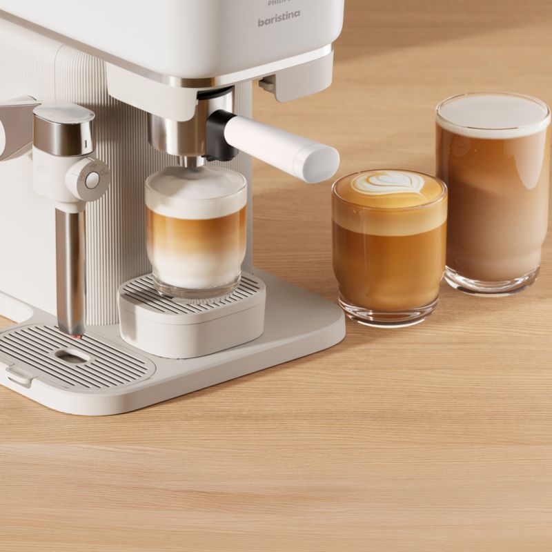 Philips Baristina Latte Espresso Machine with Milk Frother in White - image 4 of 8