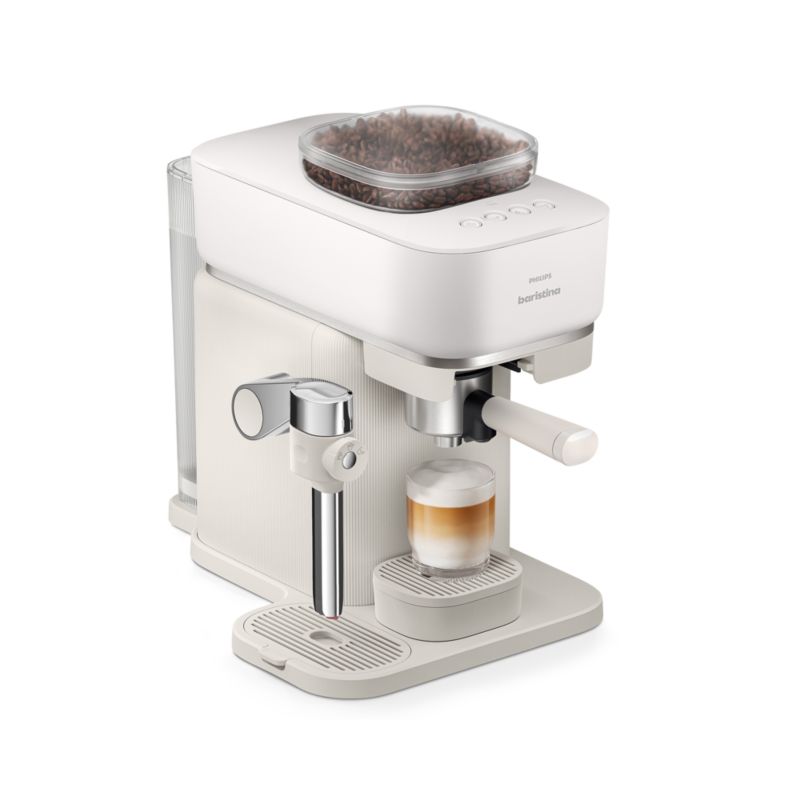 Philips Baristina Latte Espresso Machine with Milk Frother in White - image 6 of 8