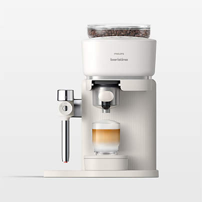 Philips Baristina Latte Espresso Machine with Milk Frother in White