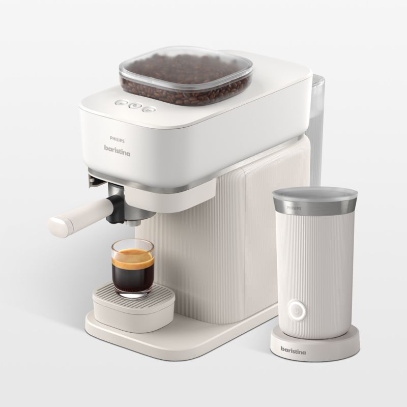 Philips Baristina Milky White Espresso Machine with Milk Frother - image 0 of 9