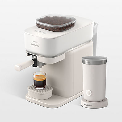 View Philips Baristina Milky White Espresso Machine with Milk Frother details
