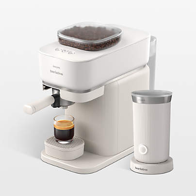 Philips Baristina Milky White Espresso Machine with Milk Frother