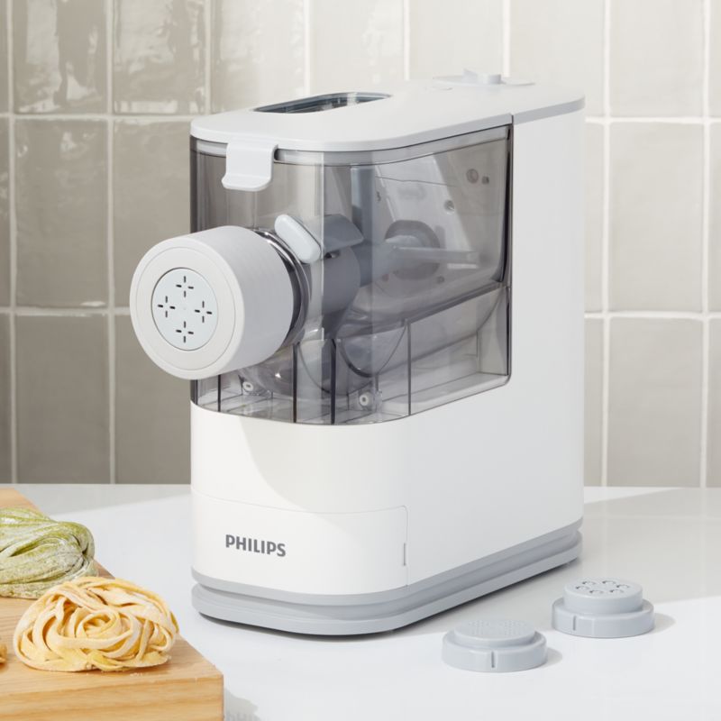 Philips White Compact Electric Pasta Maker Machine + Reviews | Crate ...