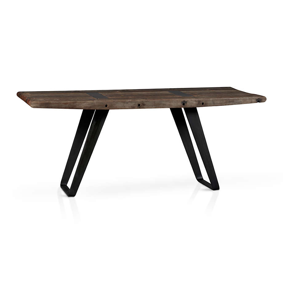 Crate and barrel store reclaimed wood table