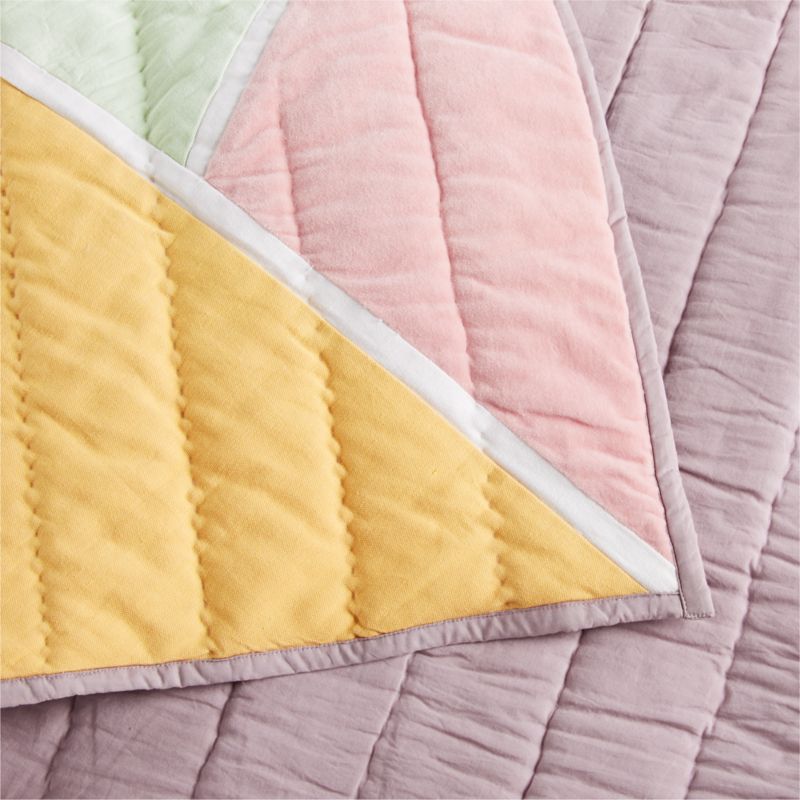 Pieced Geo Baby Crib Quilt - image 2 of 8