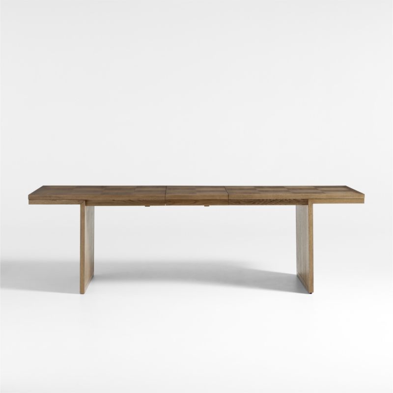 Pierre 82-101" Light Brown Oak Wood Extension Dining Table - image 9 of 15