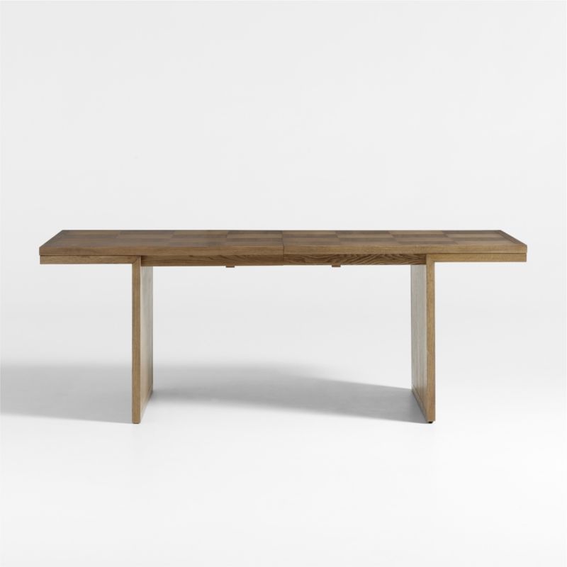 Pierre 82-101" Light Brown Oak Wood Extension Dining Table - image 8 of 15