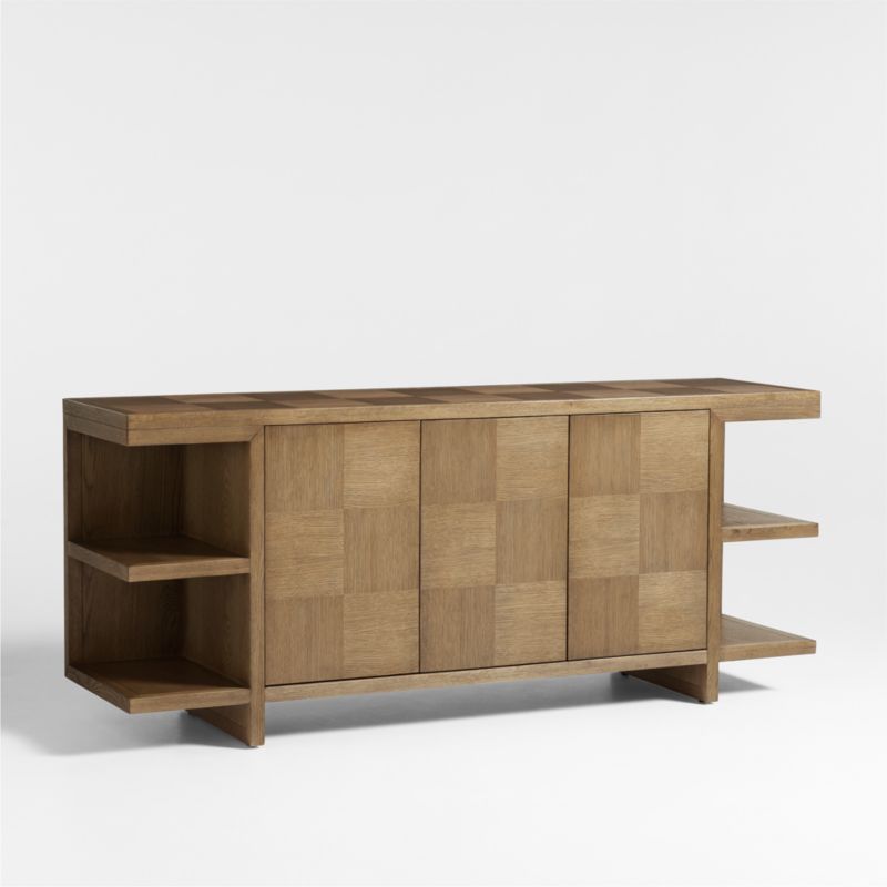 Pierre Light Brown Oak Wood Sideboard - image 5 of 11