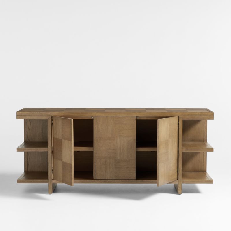 Pierre Light Brown Oak Wood Sideboard - image 6 of 11