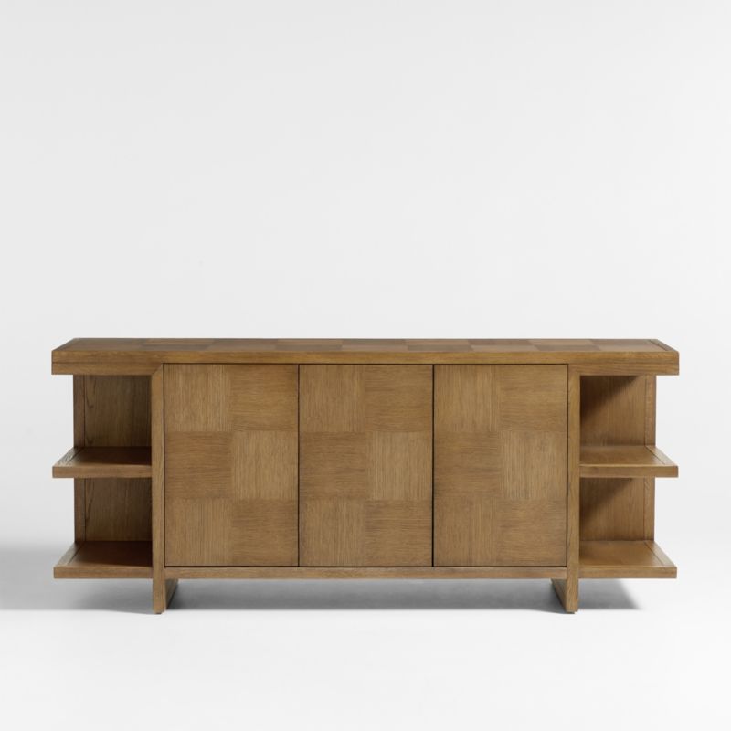 Pierre Light Brown Oak Wood Sideboard - image 0 of 11