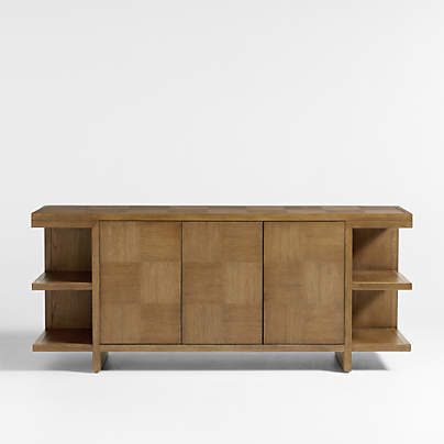 Pierre Light Brown Oak Wood Sideboard