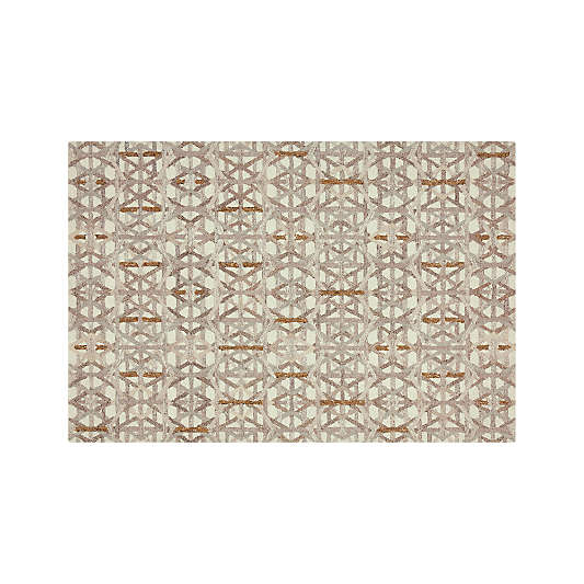 Pietro Dune Beige Geometric Rug 6x9