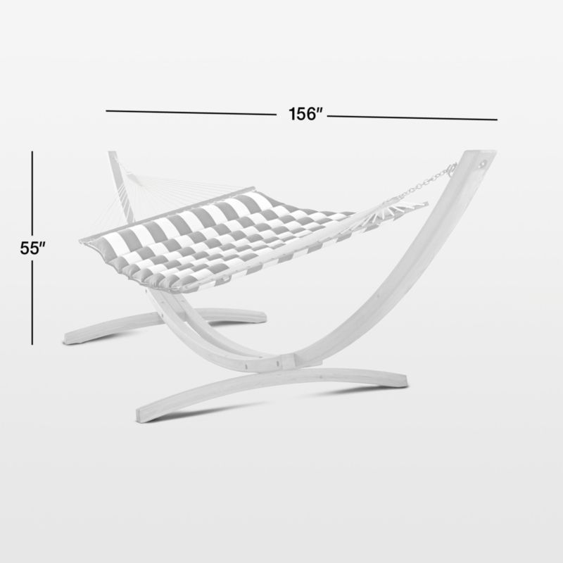 View Pillowtop Black Stripe Outdoor Hammock - image 2 of 8