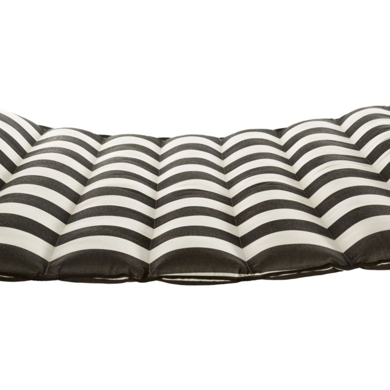 Pillowtop Black Stripe Outdoor Hammock with Stand - image 5 of 8