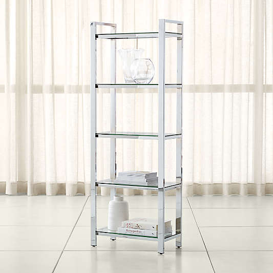 Pilsen Chrome Bookcase