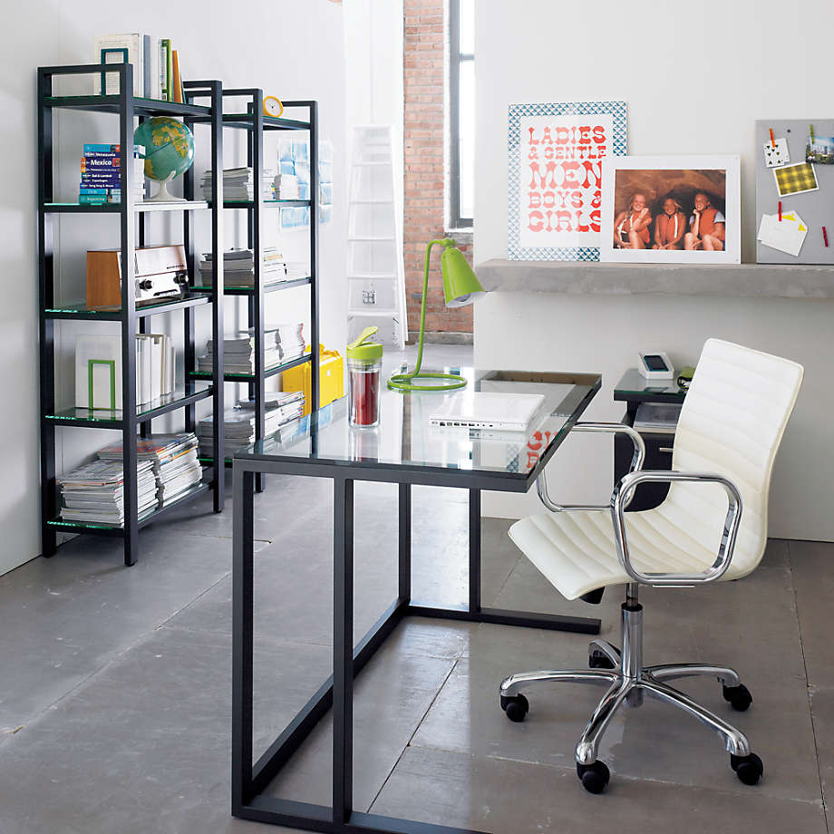 Crate and barrel 2024 bookcase desk