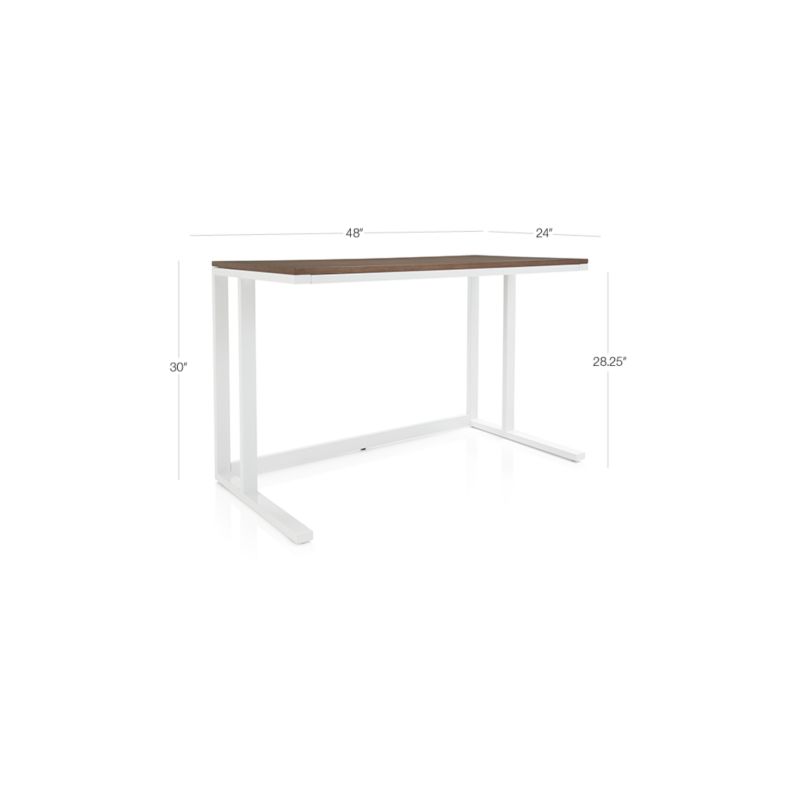 View Pilsen Salt Desk with Walnut Top - image 2 of 13