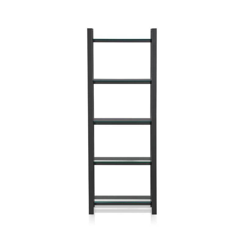 Pilsen Graphite Bookcase with Glass Shelves - image 7 of 12