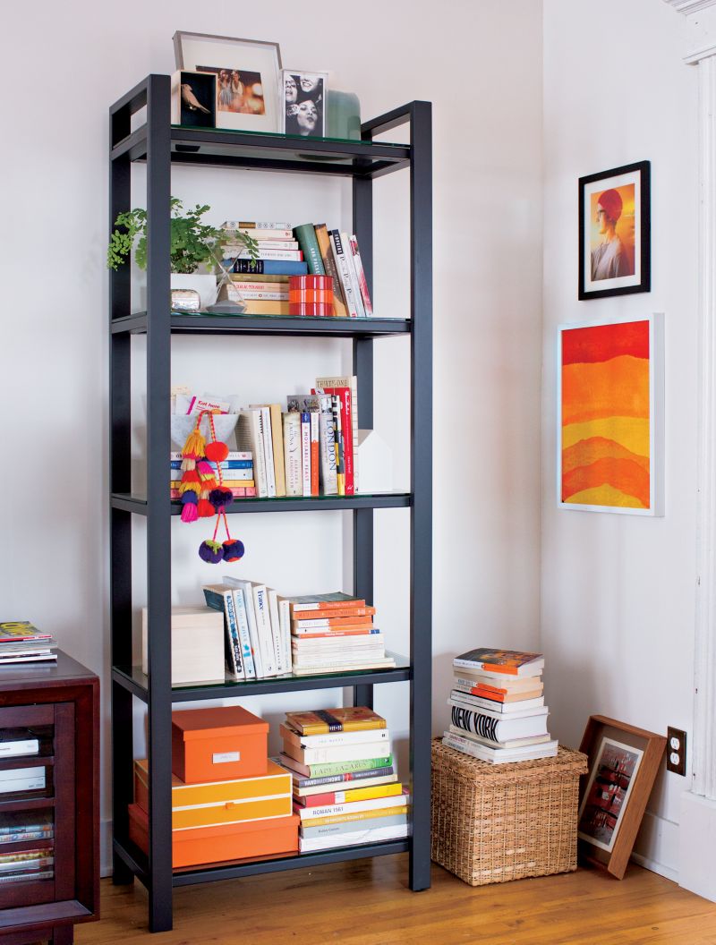 Pilsen Graphite Bookcase with Glass Shelves - image 1 of 12