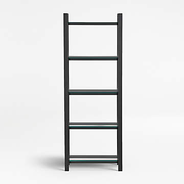 Sawyer Black Leaning 18 Bookcase Reviews Crate Barrel Canada