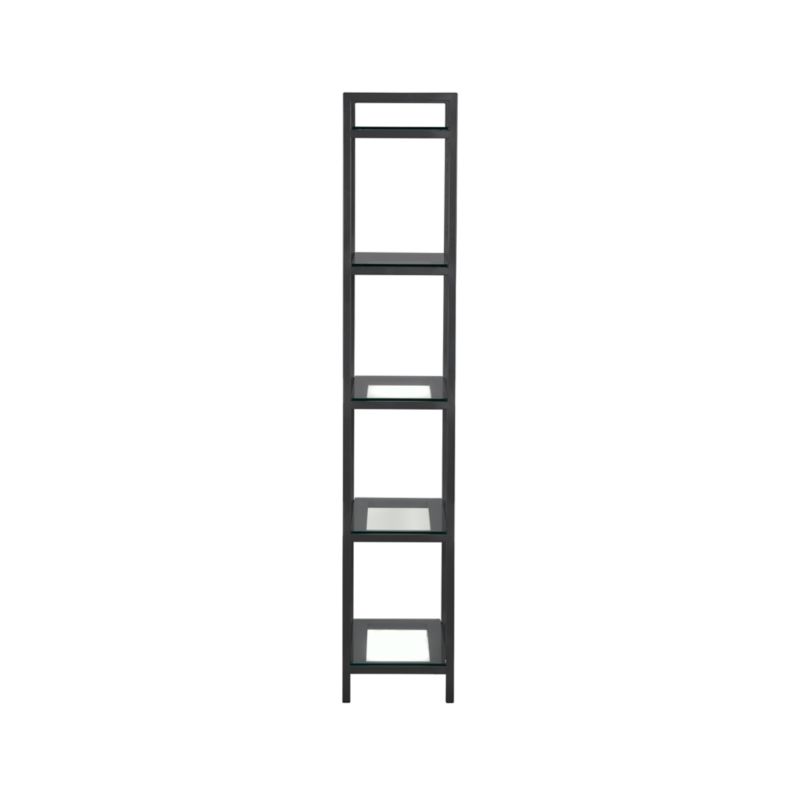 Pilsen Graphite Bookcase with Glass Shelves - image 9 of 12