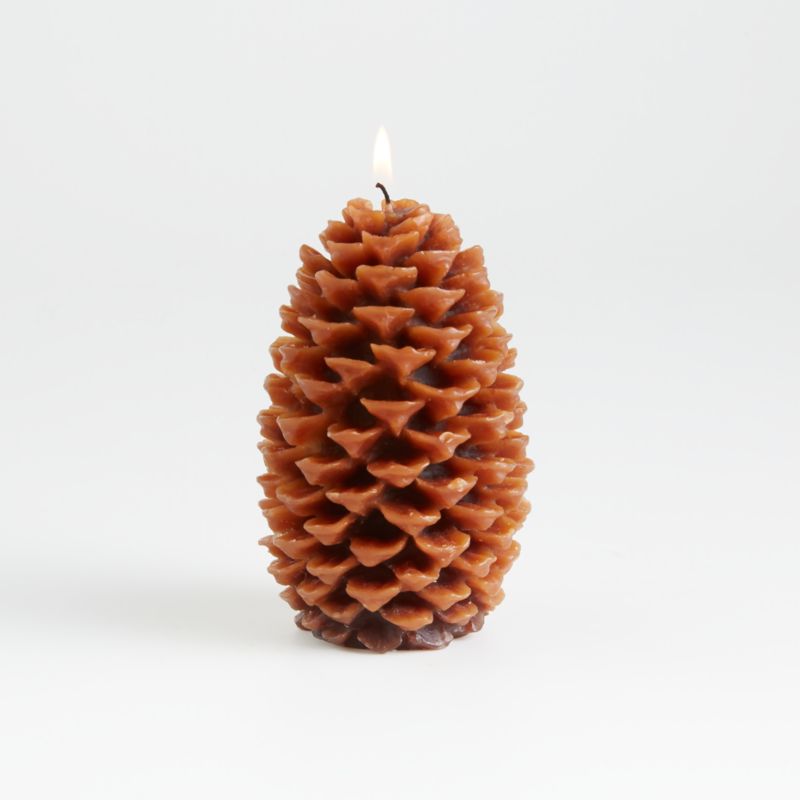 Small Pinecone Candle + Reviews | Crate & Barrel