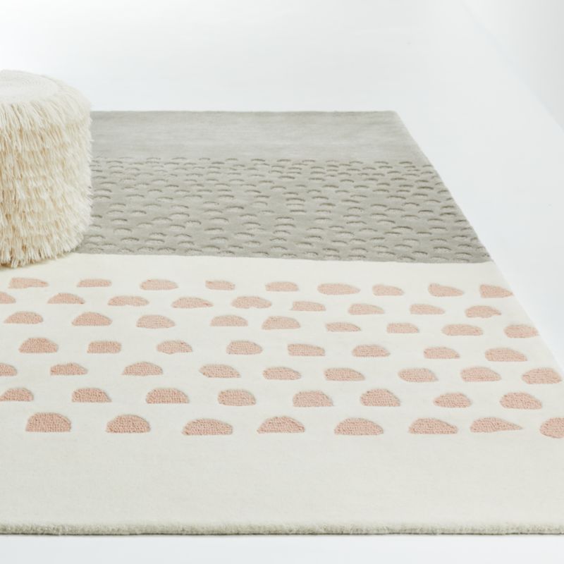 Textured Two-Tone Abstract Rug | Crate & Kids
