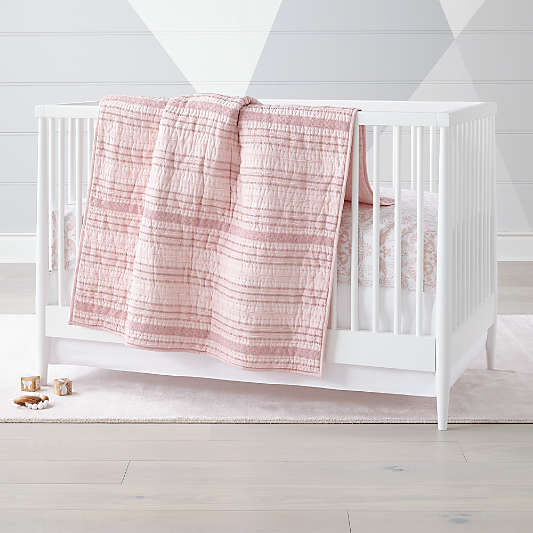 Pattern Play Pink Baby Quilt