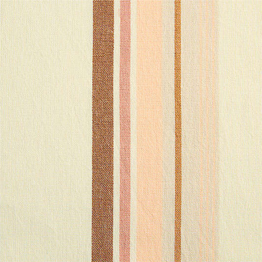 Pink Stripe Organic Cotton Curtain Panel