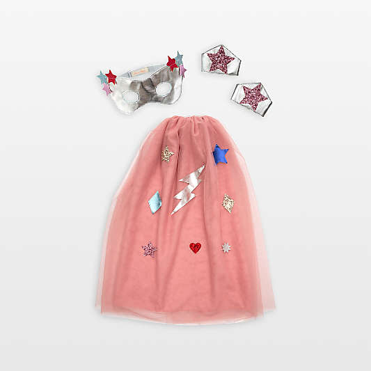 Meri Meri Pink Kids Superhero Costume