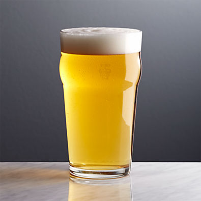 View Pint Glass Tumbler with Crown details