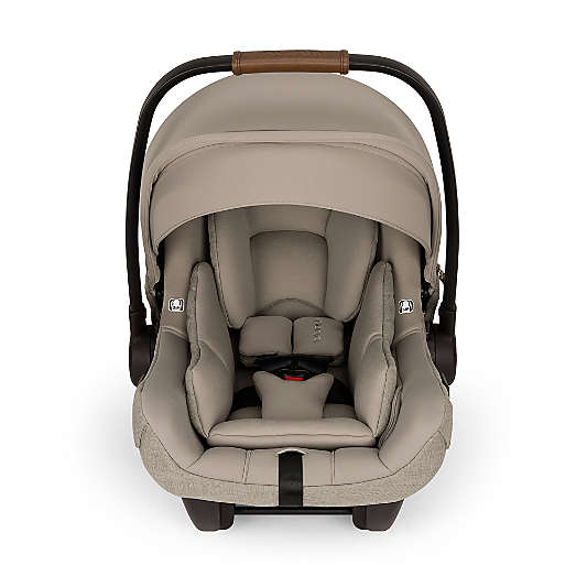 Nuna PIPA ™ aire rx Hazelwood Light Brown Reclining Infant Car Seat + PIPA RELX Base