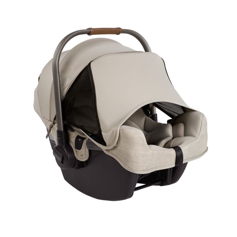 Nuna PIPA ™ rx Hazelwood Light Brown Reclining Infant Car Seat + PIPA RELX Base - image 5 of 10