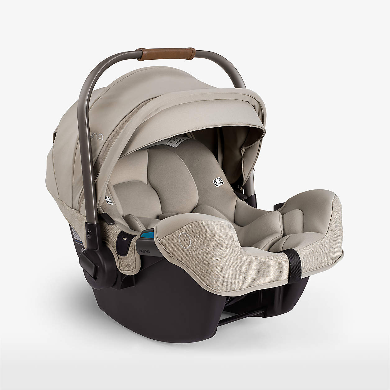 nuna pipa rx infant car seat with relx base - hazelwood