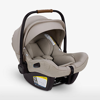 View Nuna PIPA ™ lite rx Hazelwood Light Brown Lightweight Infant Car Seat + PIPA RELX Base details